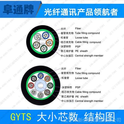 廠家直銷GYTS-24B1單模光纜 24芯層絞式鎧裝光纜的性能與應用